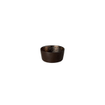 SC Hospitality Lagoa 7cm ramekin in durable stoneware with a moody charcoal and bronze metallic glaze finish.