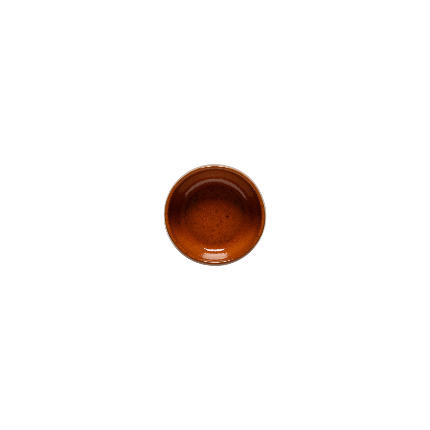 SC Hospitality Marrakesh 10cm stoneware dip bowl in cannelle brown with a glossy interior and textured rim