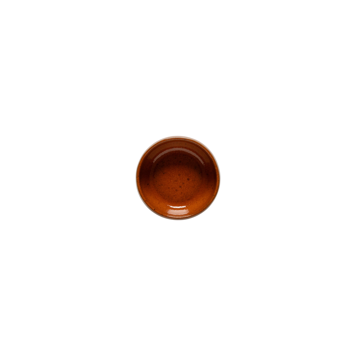 SC Hospitality Marrakesh 10cm stoneware dip bowl in cannelle brown with a glossy interior and textured rim