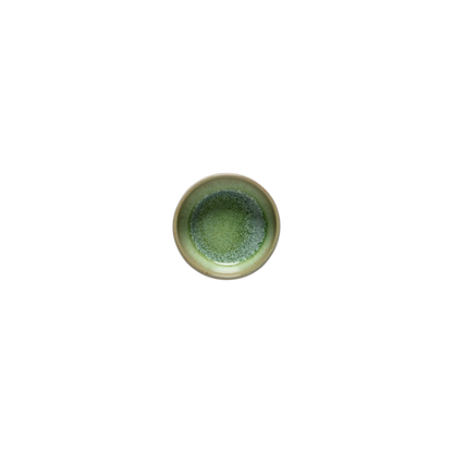 SC Hospitality Marrakesh 10cm eucalyptus stoneware dip bowl with glossy green interior and textured matte rim