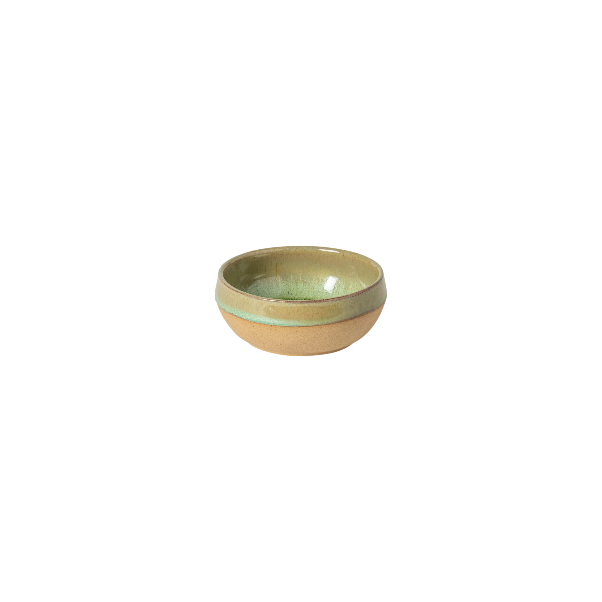 SC Hospitality Marrakesh 10cm eucalyptus stoneware dip bowl with glossy green interior and matte textured exterior