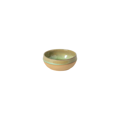 SC Hospitality Marrakesh 10cm eucalyptus stoneware dip bowl with glossy green interior and matte textured exterior