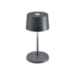 SC Hospitality Olivia Mini cordless table lamp in dark grey with a compact, minimalist design and touch control.
