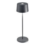 SC Hospitality Olivia Pro cordless dark grey table lamp with a sleek minimalist design for indoor and outdoor use.