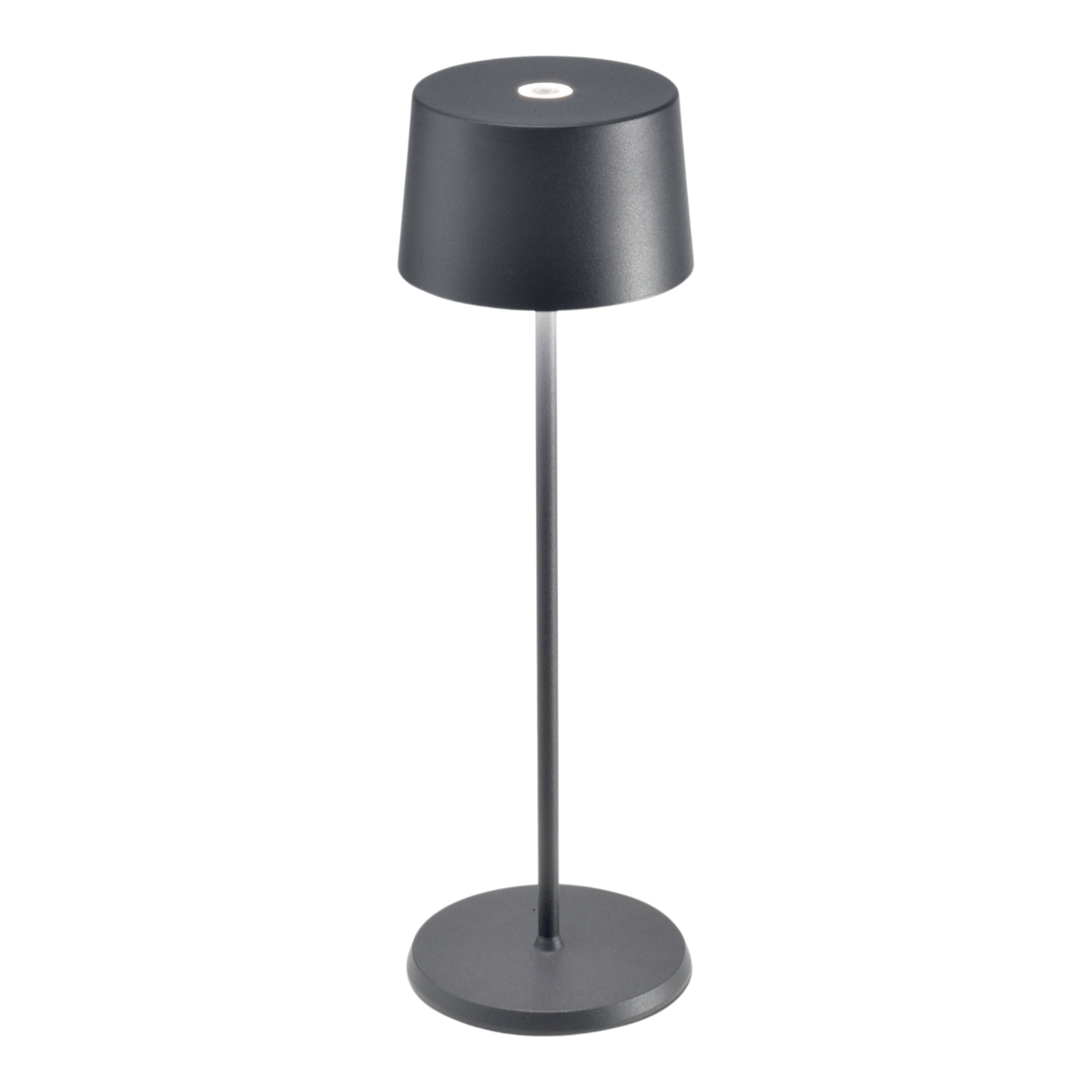 SC Hospitality Olivia Pro cordless dark grey table lamp with a sleek minimalist design for indoor and outdoor use.