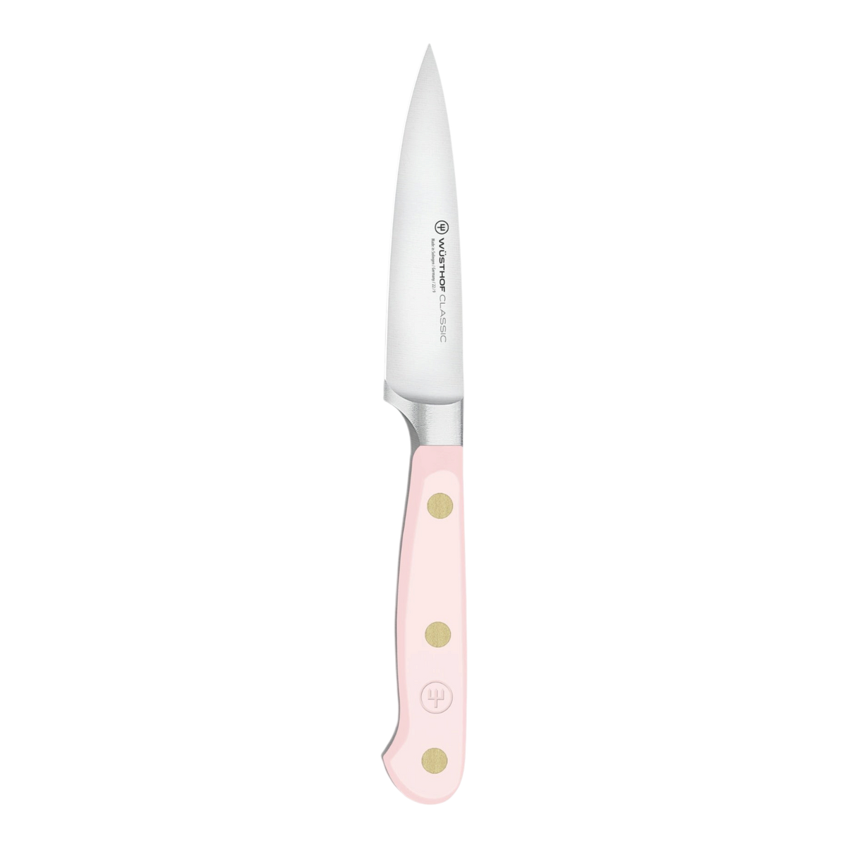 SC Hospitality WÜSTHOF 9cm paring knife with a sharp stainless steel blade and a pink Himalayan salt ergonomic handle.