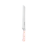 SC Hospitality WÜSTHOF 23cm double serrated bread knife with a pink Himalayan salt ergonomic handle