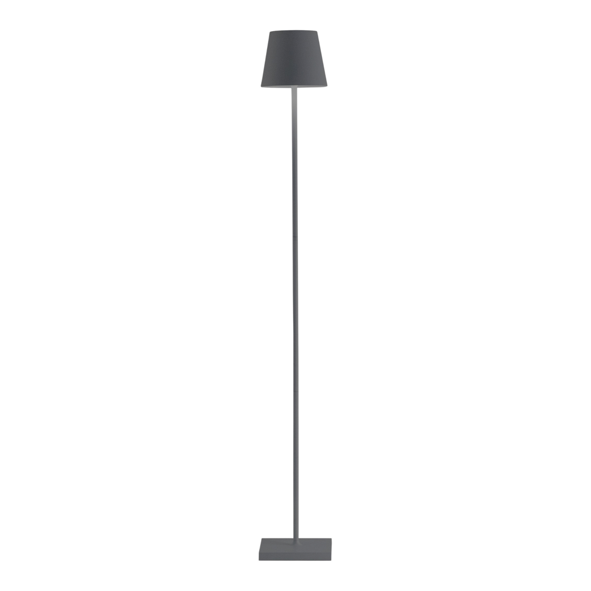SC Hospitality Poldina Pro cordless floor lamp in dark grey with a tall 120cm frame and minimalist design.