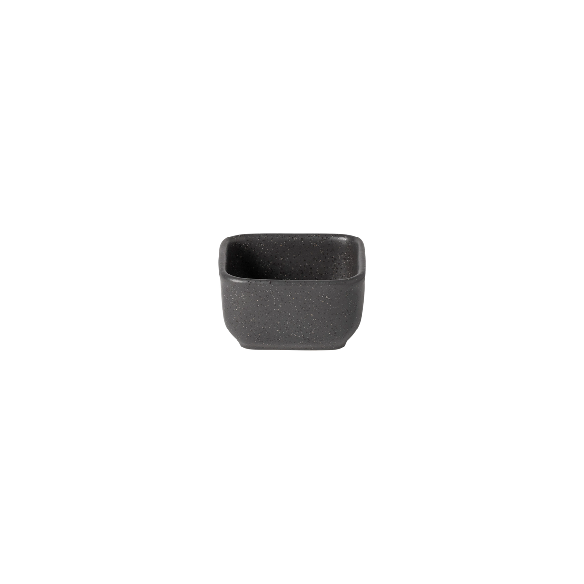 SC Hospitality Roda square stoneware bowl in charcoal ardosia with a matte, textured finish and 9cm size.