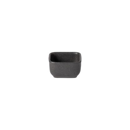 SC Hospitality Roda square stoneware bowl in charcoal ardosia with a matte, textured finish and 9cm size.