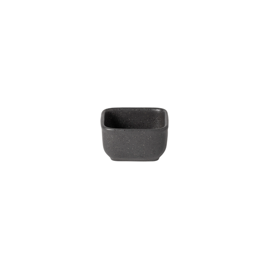 SC Hospitality Roda square stoneware bowl in charcoal ardosia with a matte, textured finish and 9cm size.