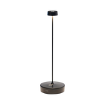 SC Hospitality Swap black cordless rechargeable LED table lamp with a minimalist 29cm tall design.