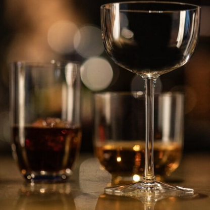 SC Hospitality Tone small cocktail coupe glass in clear Tritan crystal with a refined stem and elegant silhouette.
