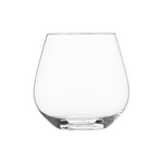 SC Hospitality Vina stemless burgundy glass made from durable Tritan crystal with a wide, rounded bowl shape.