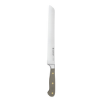 SC Hospitality Wüsthof 23cm double serrated bread knife with a velvet oyster synthetic handle and stainless steel blade