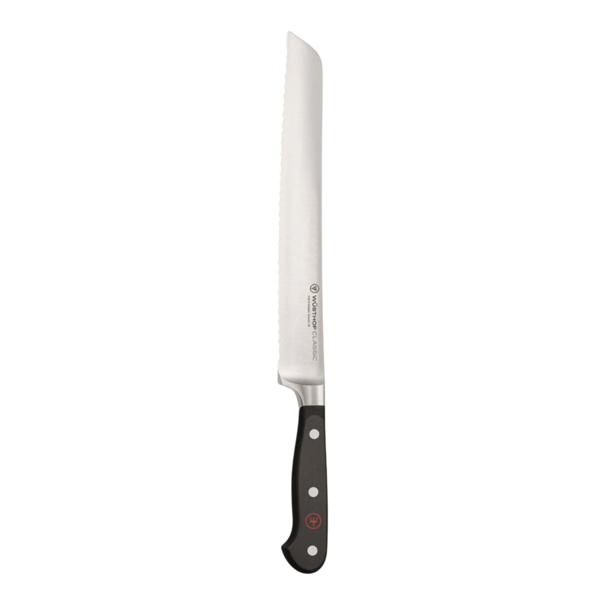SC Hospitality WÜSTHOF Classic 23cm double serrated bread knife with high-carbon stainless steel blade and black handle