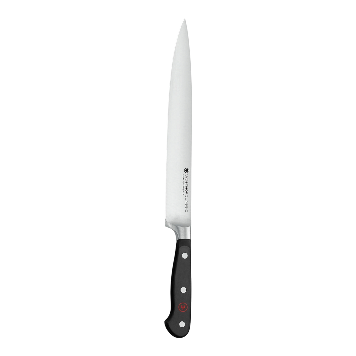 SC Hospitality WÜSTHOF Classic 23cm carving knife with a high-carbon stainless steel blade and triple-riveted handle.