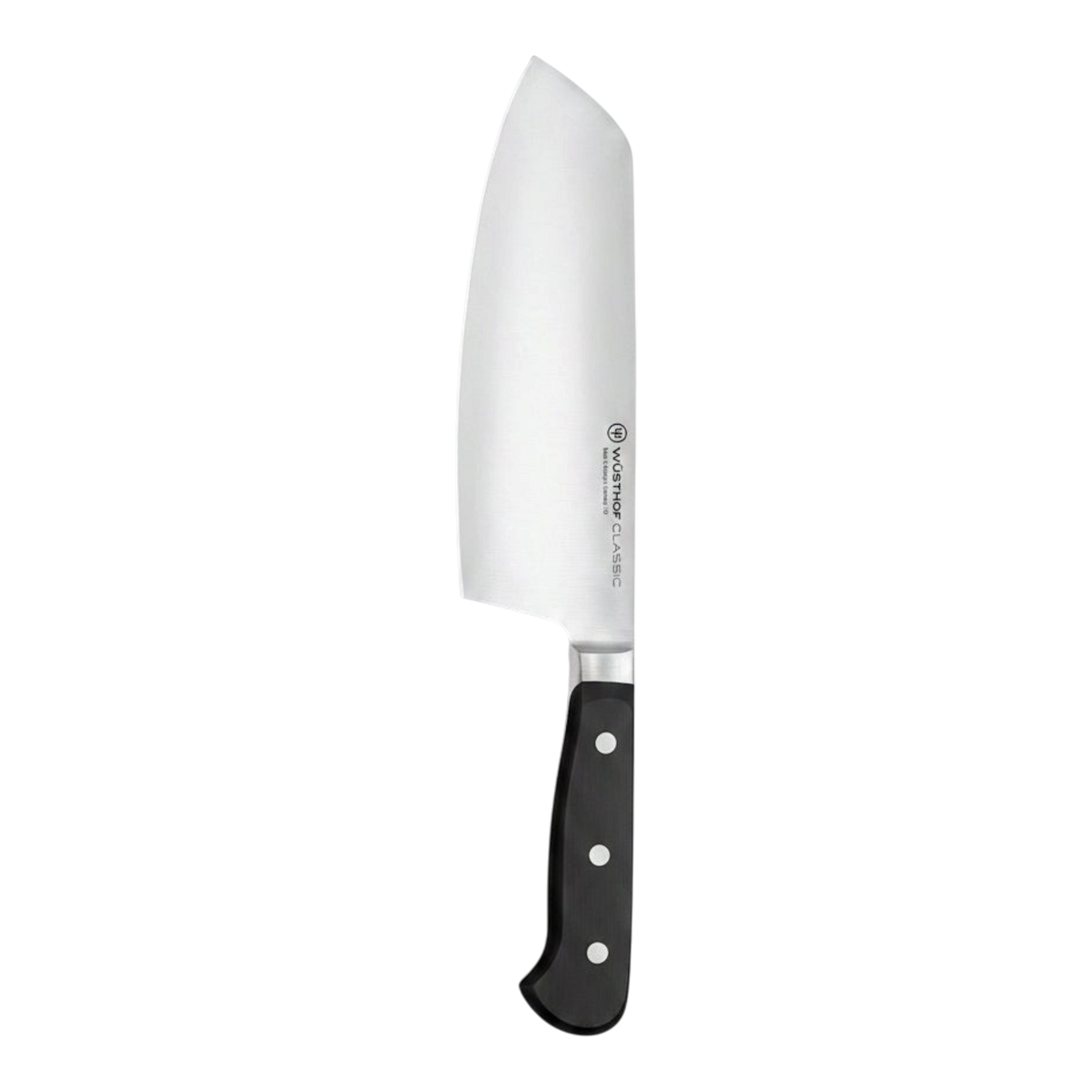 SC Hospitality WÜSTHOF Classic 17cm Chai Dao knife with a high-carbon stainless steel blade and black triple-riveted handle