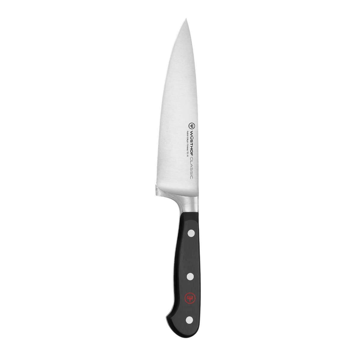 SC Hospitality WÜSTHOF Classic 16cm cooks knife with high-carbon stainless steel blade and triple-riveted black handle