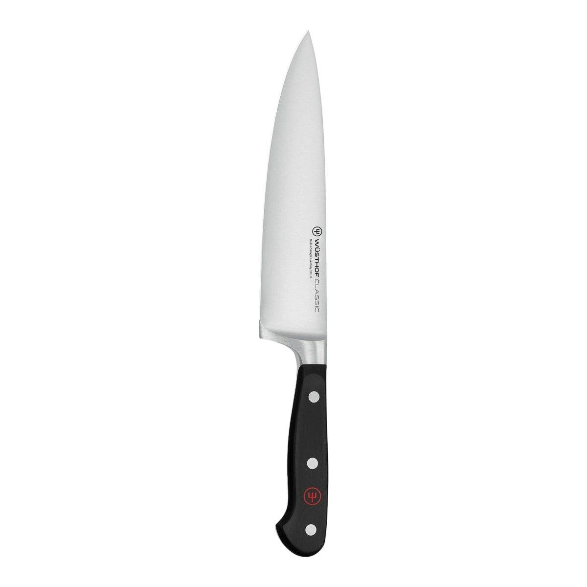 SC Hospitality WÜSTHOF Classic 18cm cooks knife with a sharp stainless steel blade and ergonomic triple-riveted handle