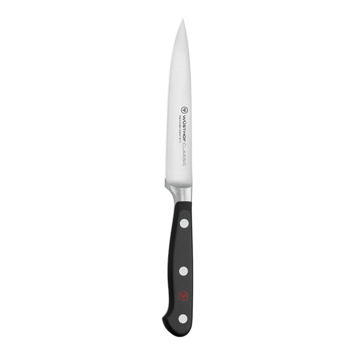 SC Hospitality WÜSTHOF Classic 12cm paring knife with high-carbon stainless steel blade and black triple-riveted handle