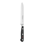 SC Hospitality WÜSTHOF Classic 14cm sausage knife with serrated stainless steel blade and triple-riveted black handle