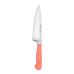 SC Hospitality Wüsthof 16cm cooks knife with a coral peach synthetic handle and stainless steel blade