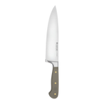 SC Hospitality Wüsthof 20cm cooks knife with a stainless steel blade and ergonomic velvet oyster synthetic handle.