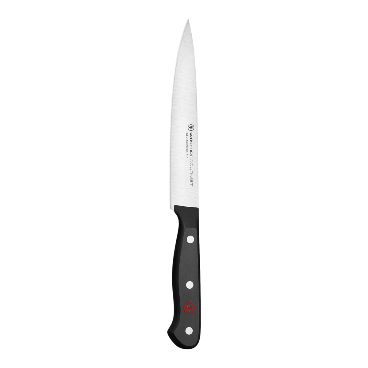 SC Hospitality WÜSTHOF Gourmet 16cm slicer knife with a high-carbon stainless steel blade and black triple-riveted handle