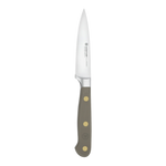 SC Hospitality Wüsthof 9cm paring knife with a stainless steel blade and ergonomic velvet oyster synthetic handle.