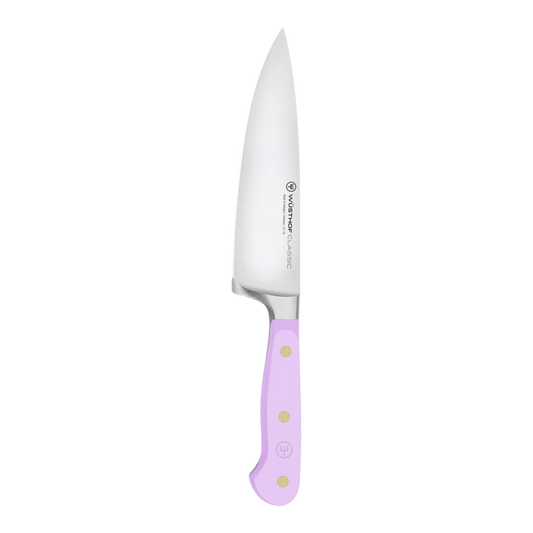 SC Hospitality Wüsthof 16cm cooks knife with a purple yam synthetic handle and high-carbon stainless steel blade.