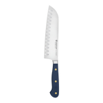 SC Hospitality Wüsthof 17cm Santoku knife with a stainless steel blade and ergonomic wild blueberry synthetic handle.
