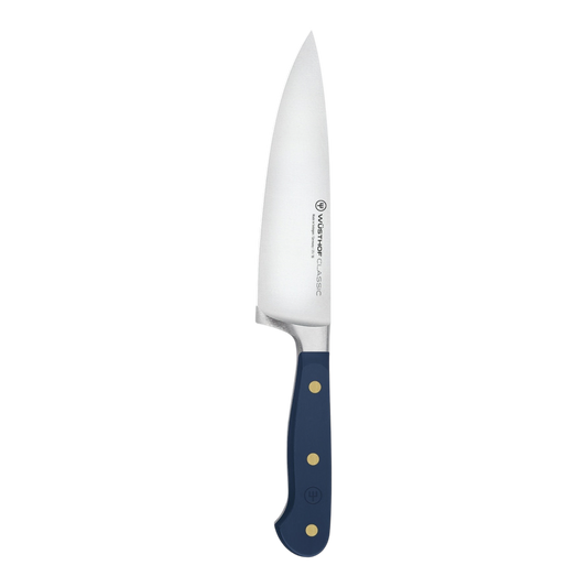 SC Hospitality Wüsthof 16cm cooks knife with a stainless steel blade and ergonomic wild blueberry synthetic handle.