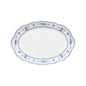 Vila Oval Platter 32cm - White/Blue