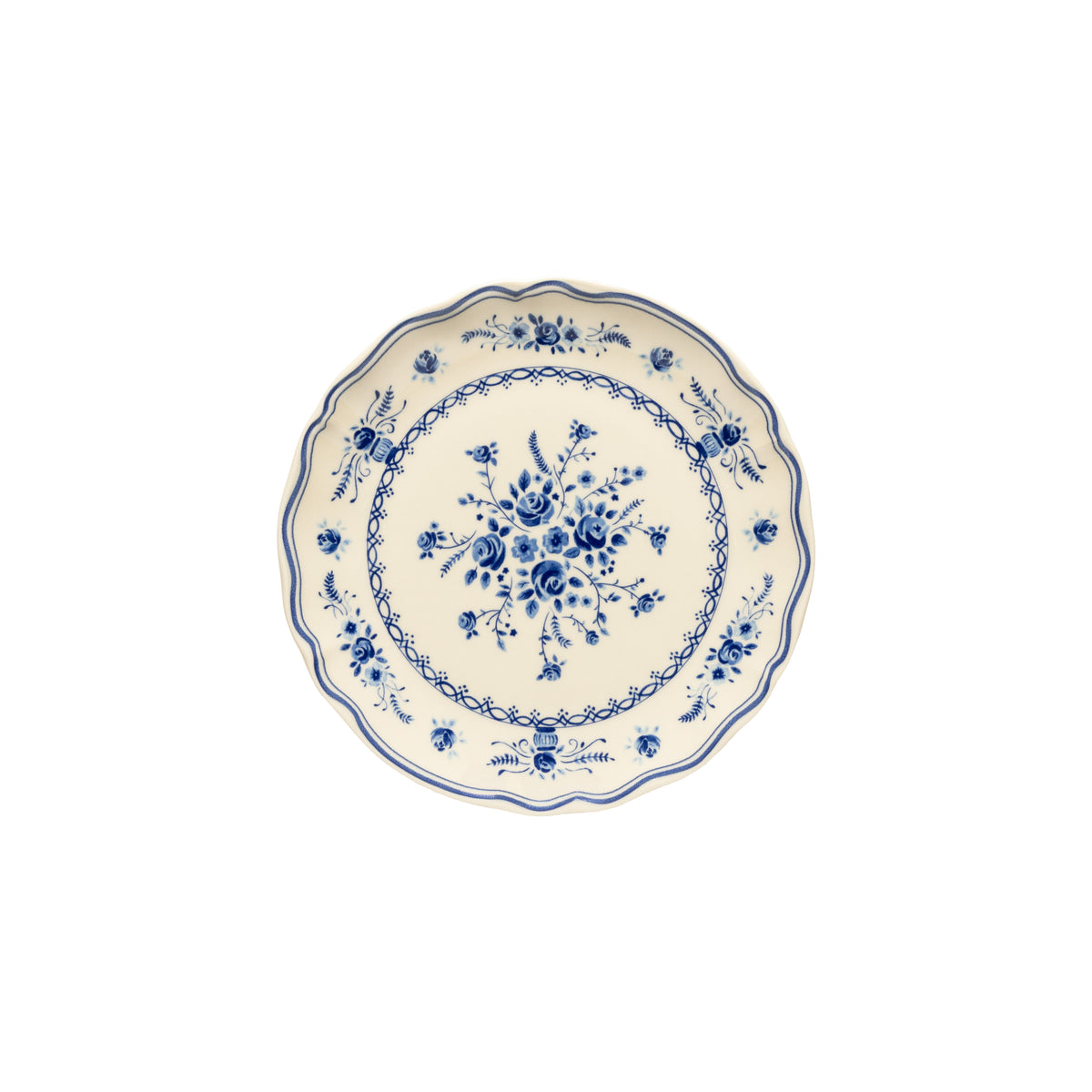 Vila Salad Plate 21cm - Beige/Blue