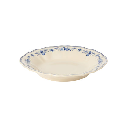 Vila Soup/Pasta Plate 25cm - Beige/Blue
