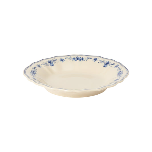 Vila Soup/Pasta Plate 25cm - Beige/Blue
